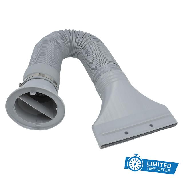 Airbrush Spray Booth Exhaust Extension Hose Kit Lightweight Flexible 67in for Hobby Craft Projects Durable Plastic