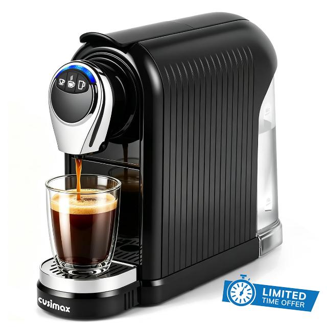 CUSIMAX Coffee Machine for Nespresso Original Single Serve Coffee Maker                                                          Compact Espresso Machine with 3 Coffee Programming