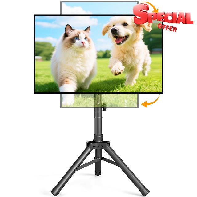 TVON Tripod TV Stand for 22-55 inch TVs Hold up to 44 lbs Max VESA 200x200m