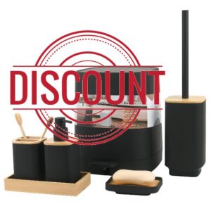 Bathroom Accessories Set with Trash Can 6PCS