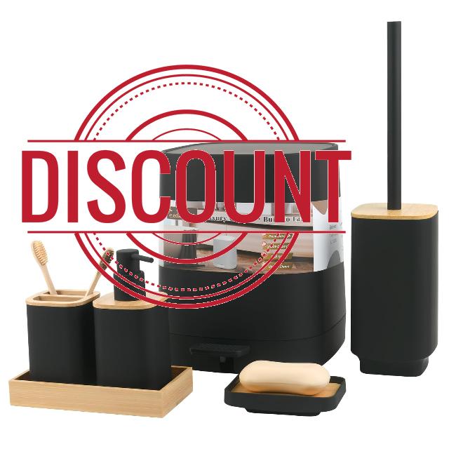 Bathroom Accessories Set with Trash Can 6PCS