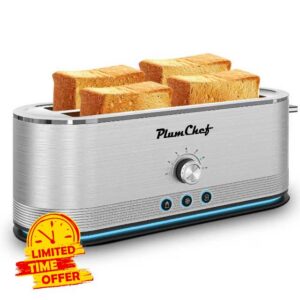Plum chef 4-Slice Toaster with Light Strip