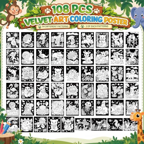 Animals Creatures Art Crafts for Classroom Party Favors School Home DIY Activities(Cute Cartoon)