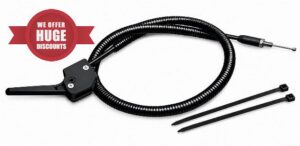 Throttle Cable Trigger Lever Assembly with 2 Cable Ties - Replacement Compatible with Predator 52cc Earth Auger 56257