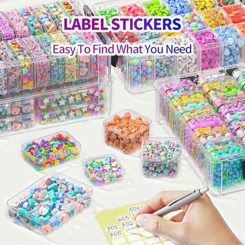 76 Small Plastic Containers with Lids