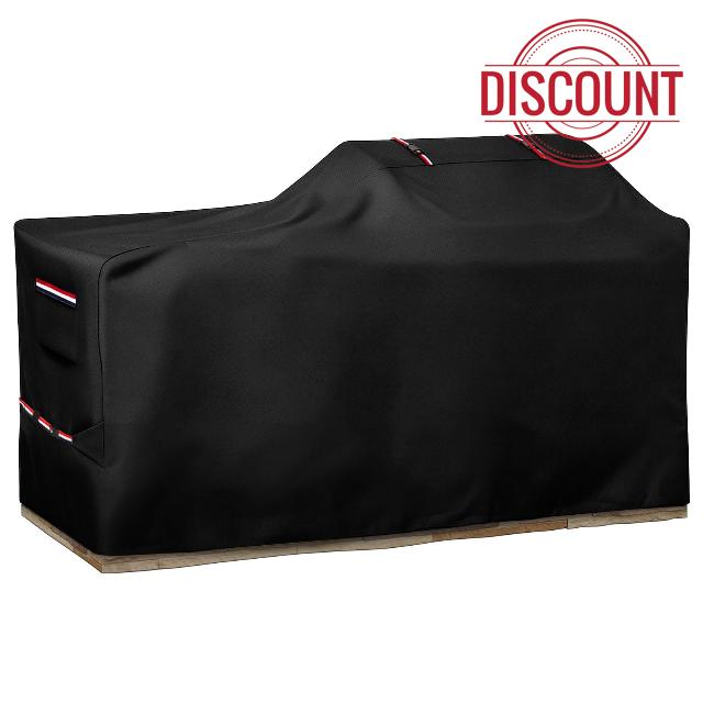 98 Inch Extra Large Outdoor BBQ Island Grill Cover                                                          600D Heavy Duty Waterproof Patio Gas Grill Station Cover for Islands with Grill on Left or Right Side