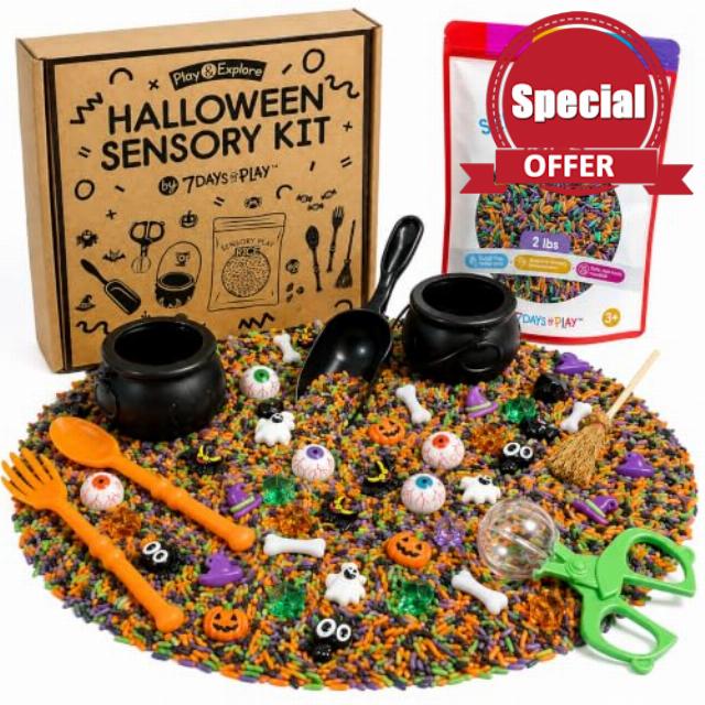 7 Days of Play Halloween Sensory Kit for Kids