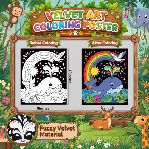 54 Designs Felt Coloring Sheets Bulk