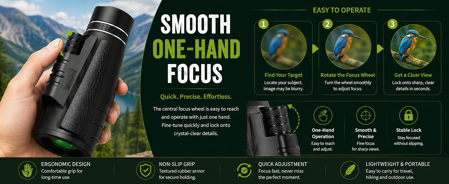 smooth one-hand focus