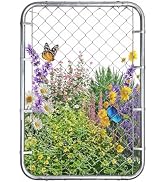 FULUPET 87x20 Inch Metal Garden Trellis for Climbing Plants Outdoor, Sturdy Wrought Iron Tall Pla...