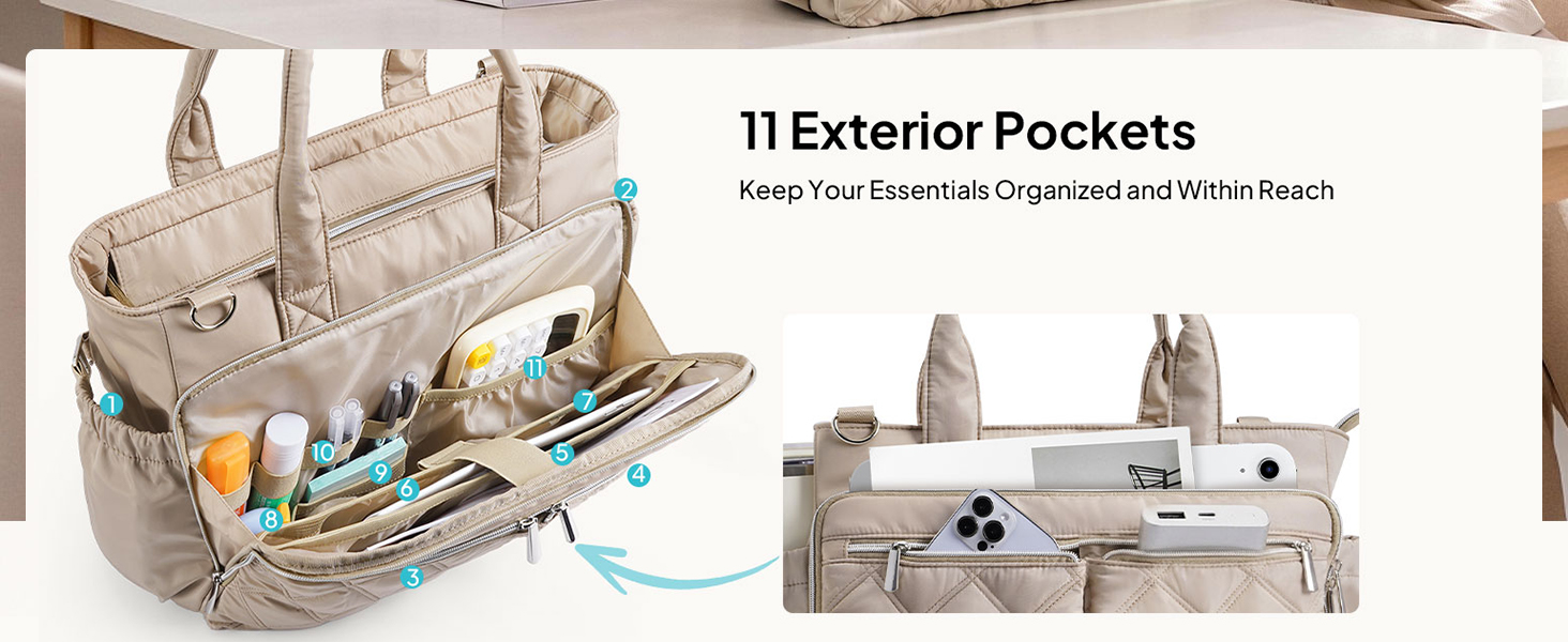 laptop bag with multiple pockets