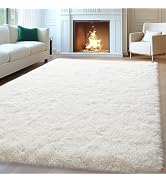 Mugorn 8x10 Area Rugs for Living Room, Large Fluffy Black Rugs for Bedroom | Soft Carpet Shag Kid...