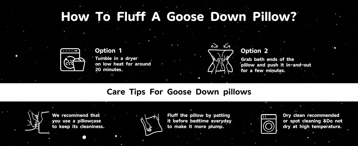 goose down feather pillow