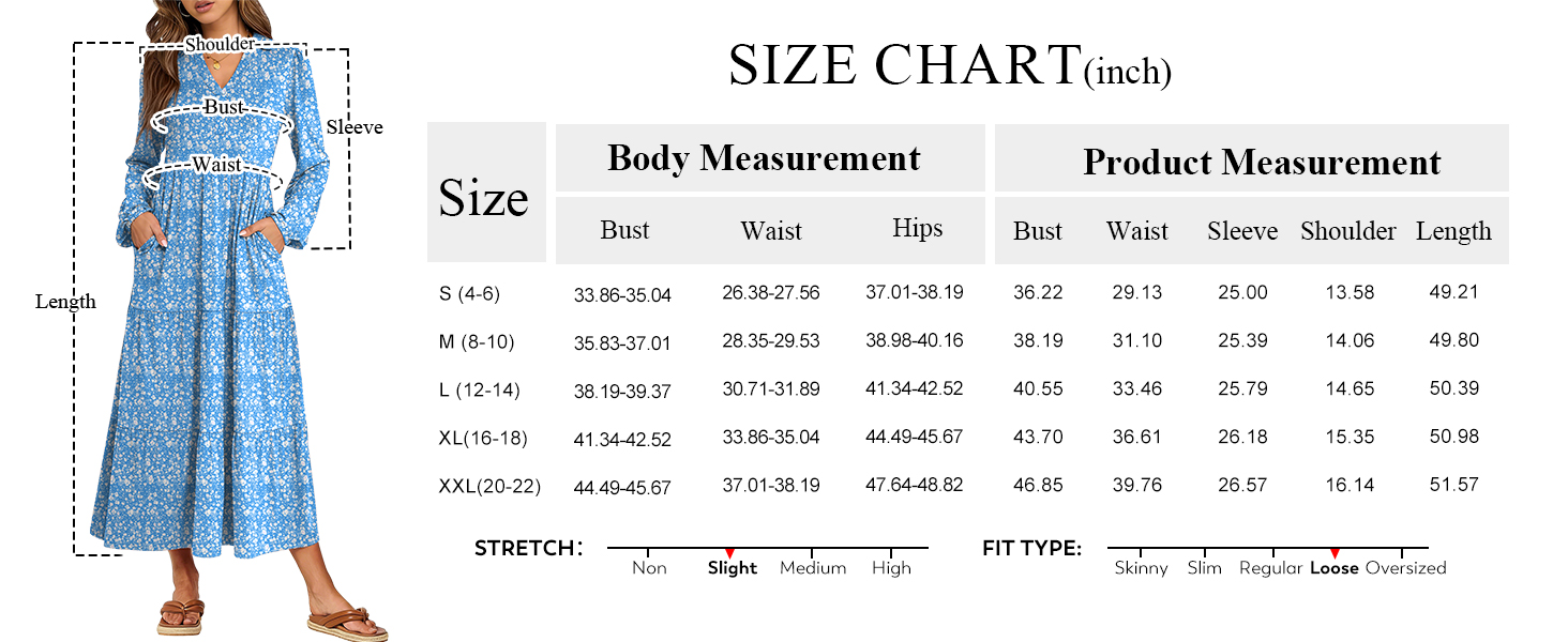 ANRABESS Womens Long Sleeve Polo V Neck Casual Fall Maxi Dress Collared Midi-Maxi Flowy Dresses