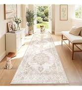 Runner Rug 2x6 Washable Rugs: Vintage Hallway Kitchen Runner Non Slip Low Pile Rug Runner Soft St...
