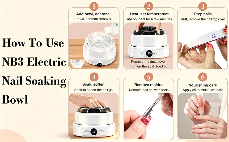 electric nail soaking bowl