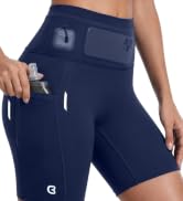 Womens Running Shorts with Pockets & Reflective Strips