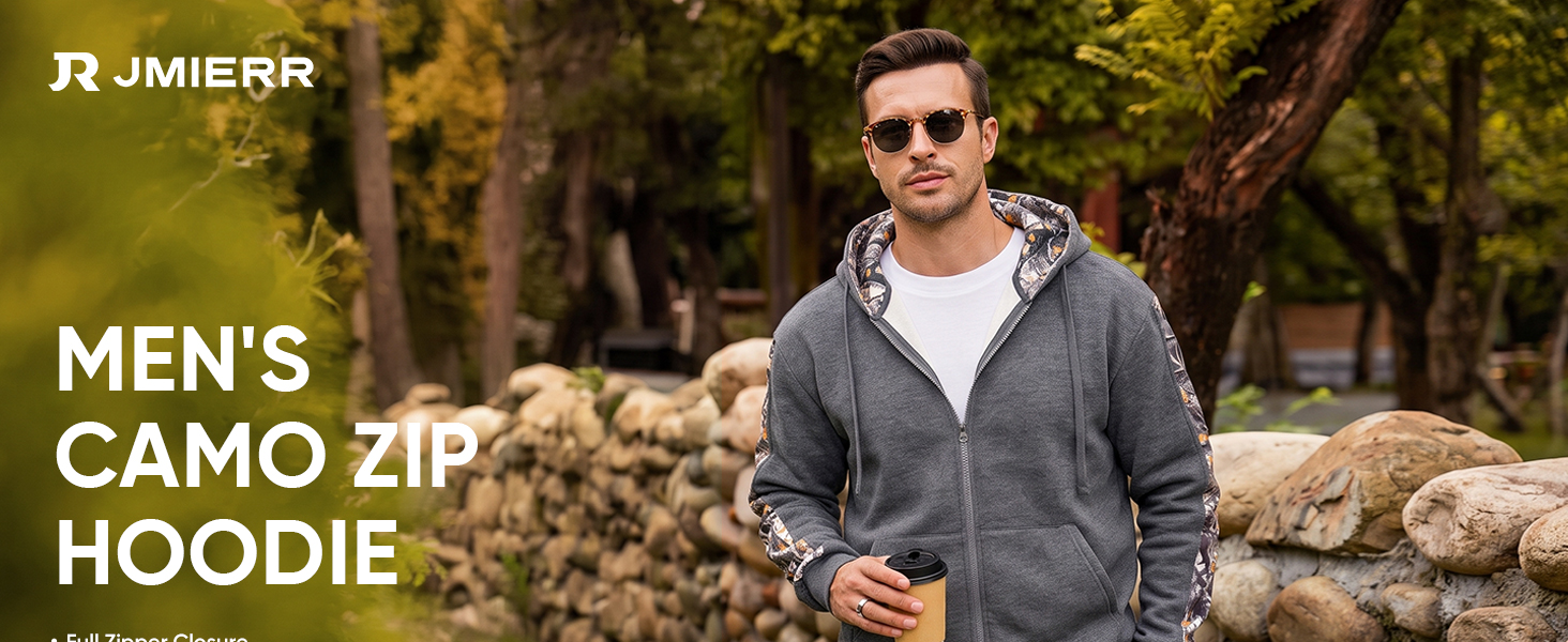 men‘s full zip hoodie