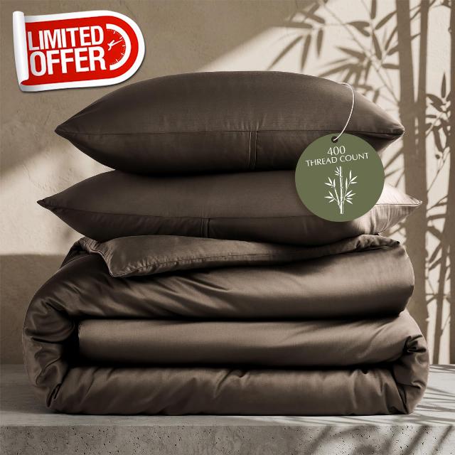 EverGrace 100% Rayon from Bamboo Duvet Cover Set