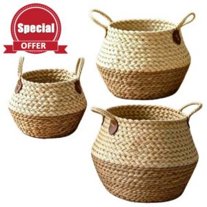 Round storage baskets
