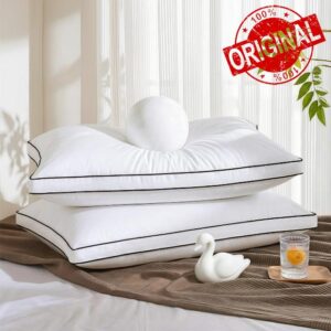 Goose Feather Down Pillows King Size Set of 2