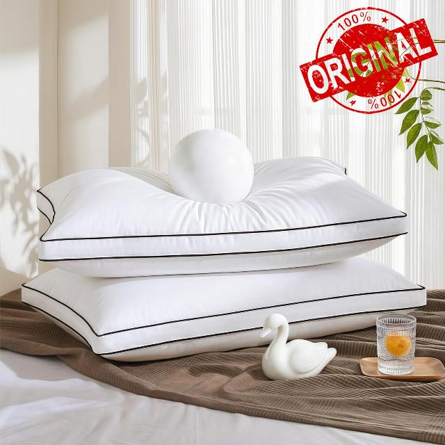 Goose Feather Down Pillows King Size Set of 2