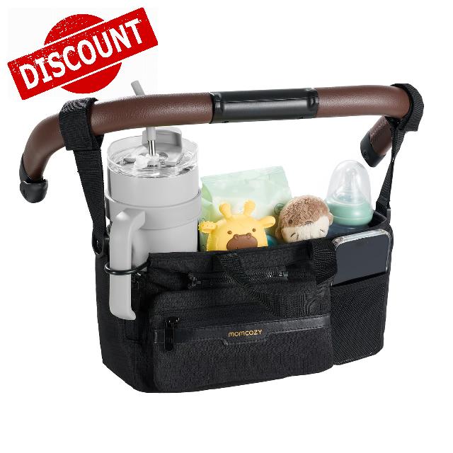 Momcozy Stroller Organizer with 40 oz Tumbler Holder