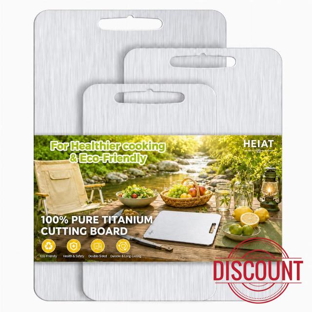 100% Titanium Cutting Board Set of 3