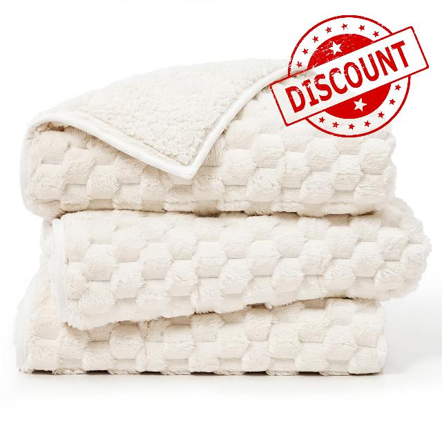 Sherpa Fleece Weighted Blanket for Adults