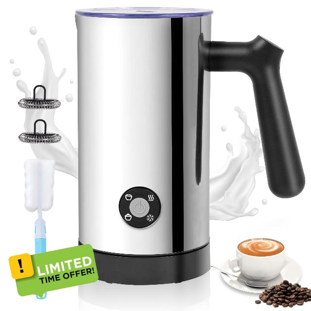 Casimhu Electric Milk Frother 4-in-1 Foam Maker