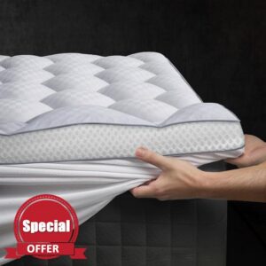 3 Inch Ultra-Fluffy Memory Foam Mattress Topper Queen for Back Pain