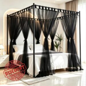 Canopy Bed Curtains Bed Canopy for King Queen Full Size Bed Scarf