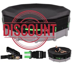 18FT Winter Pool Covers for Above Ground Pools 150MPH Windproof                                                          Fits Round Pools: Heavy-Duty Above Ground Pool Cover with Ratchet Strap