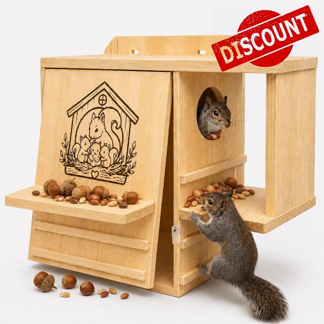 Extra Large Outdoor Squirrel House