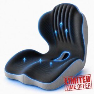 Ergonomic Memory Foam Seat Cushion with Back Support