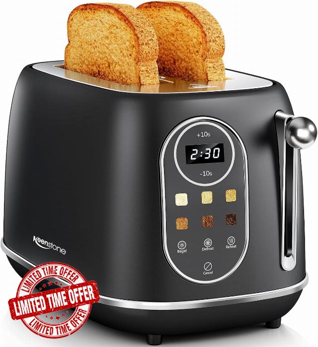 Keenstone Touch Screen 2 Slice Toaster