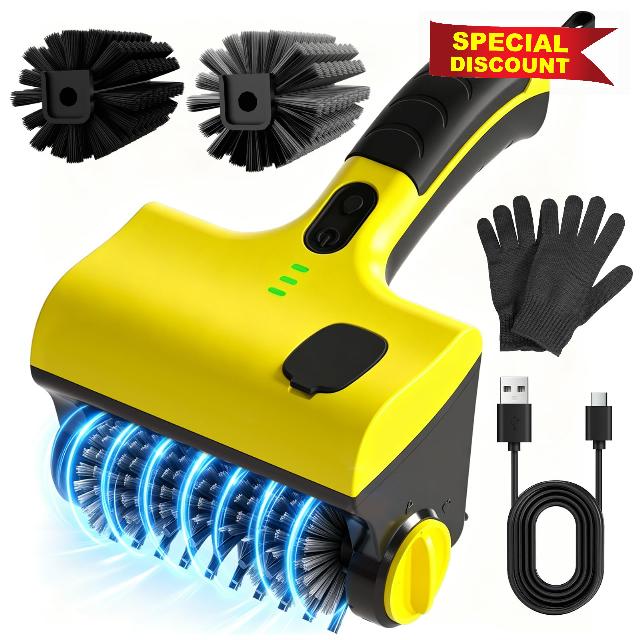 Electric Grill Brush with Water Spray