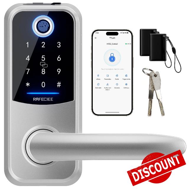 Smart Keyless Entry Door Lock with Handle