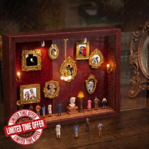 DIY Mini Museum Silhouette Box with Sliding Panel