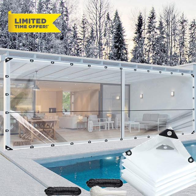 Clear Tarp with Grommets