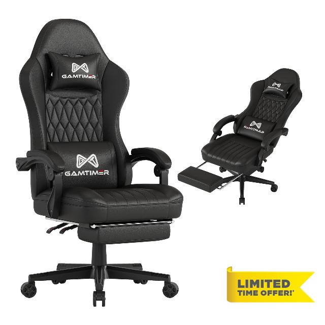 Gaming Chair with Footrest