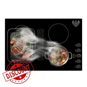 Induction Cooktop with Downdraft 30"