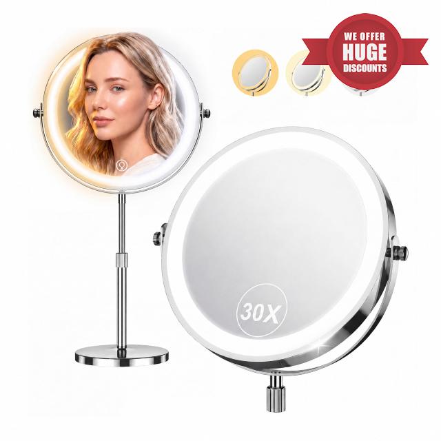 Dienmern 1X/30X Makeup Mirror with Lights
