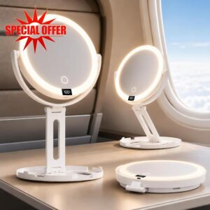 20X Travel Makeup Mirror with Lights