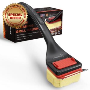 NEWKITCHEN Bristle Free Grill Brush with Scraper