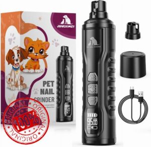 Electric Dog Nail Grinder: Upgraded 5-Speed Quiet Dog Nail Trimmer-Safe Painless Nail File for Claw Trimming & Grooming Care at Home for Dogs & Cats