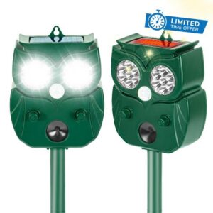 Solar Ultrasonic Animal Repellent Outdoor