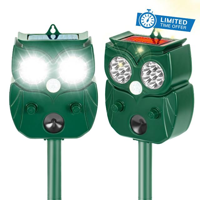 Solar Ultrasonic Animal Repellent Outdoor