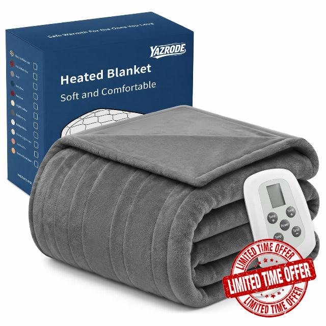 Heated Blanket Electric Twin