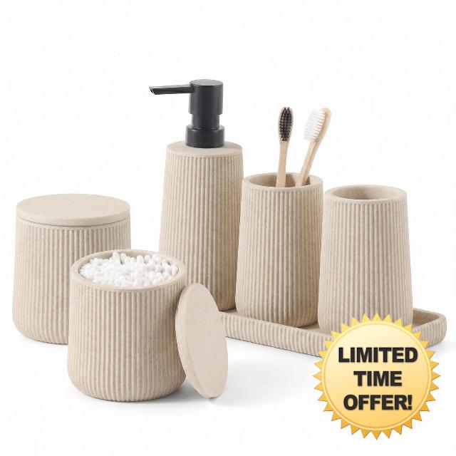 6 PCS Bathroom Accessories Set